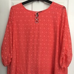 Coral Blouse